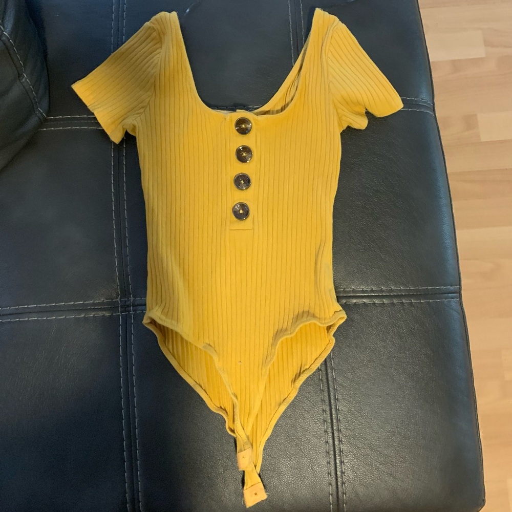 Yellow bodysuit